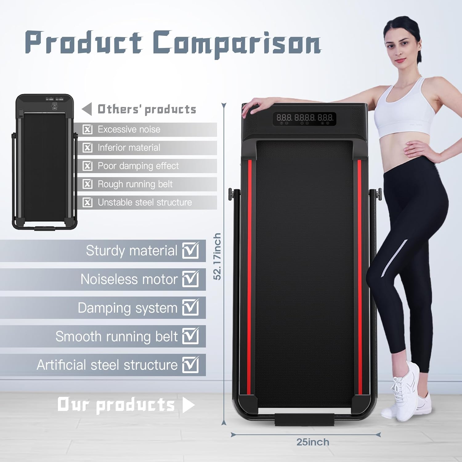 3-in-1 Folding Treadmill
