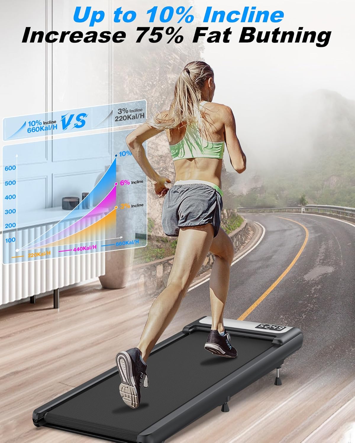 Smart Walking Pad Treadmill