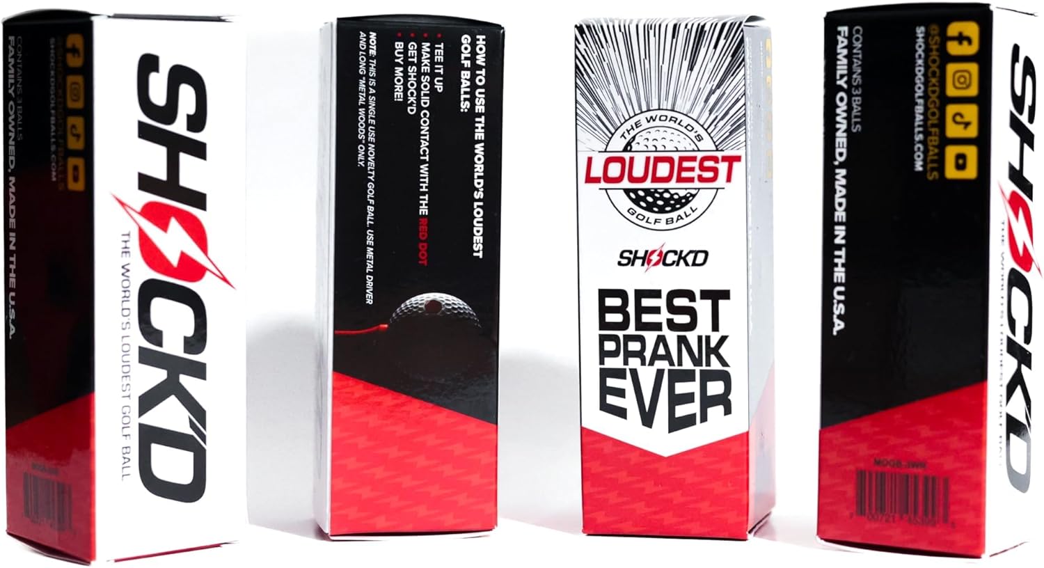 3 Sleeves Novelty Golf Balls