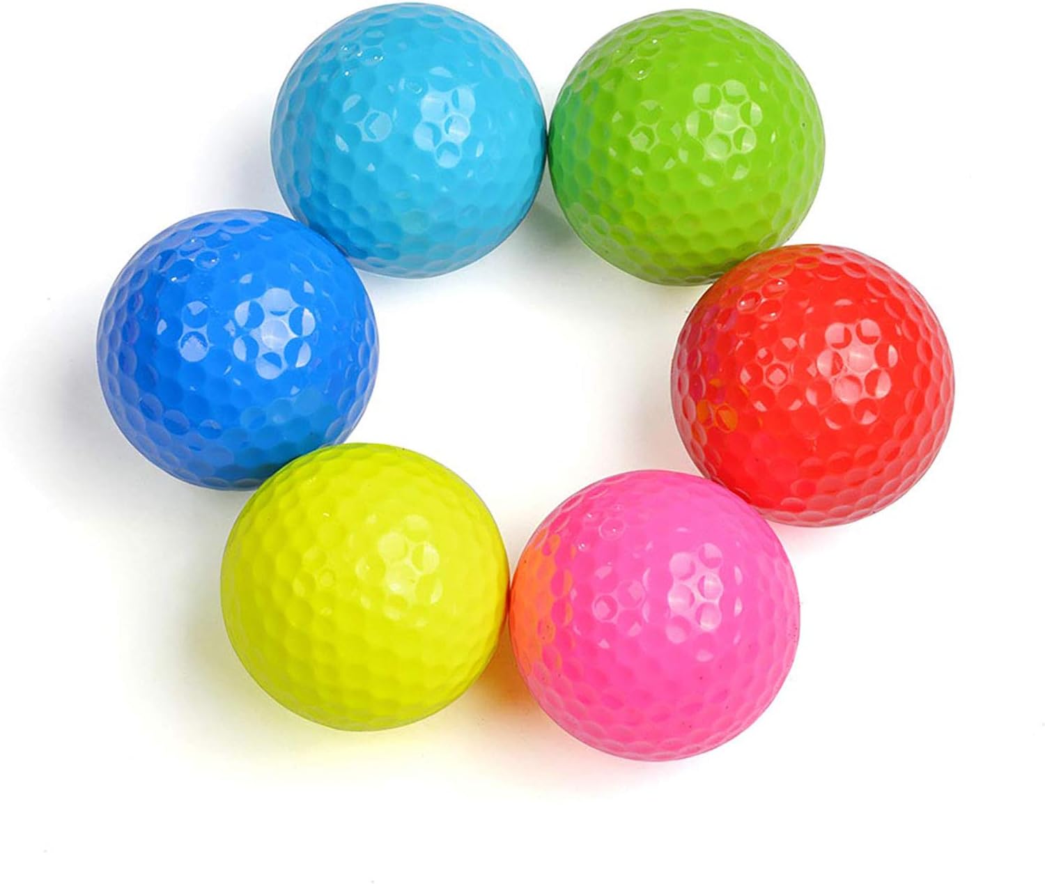 6 Piece Colorful Training Golf Balls