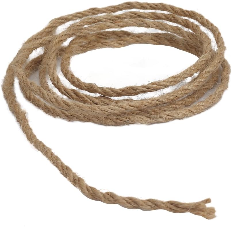 4mm 66ft Jute Rope, 1 Roll
