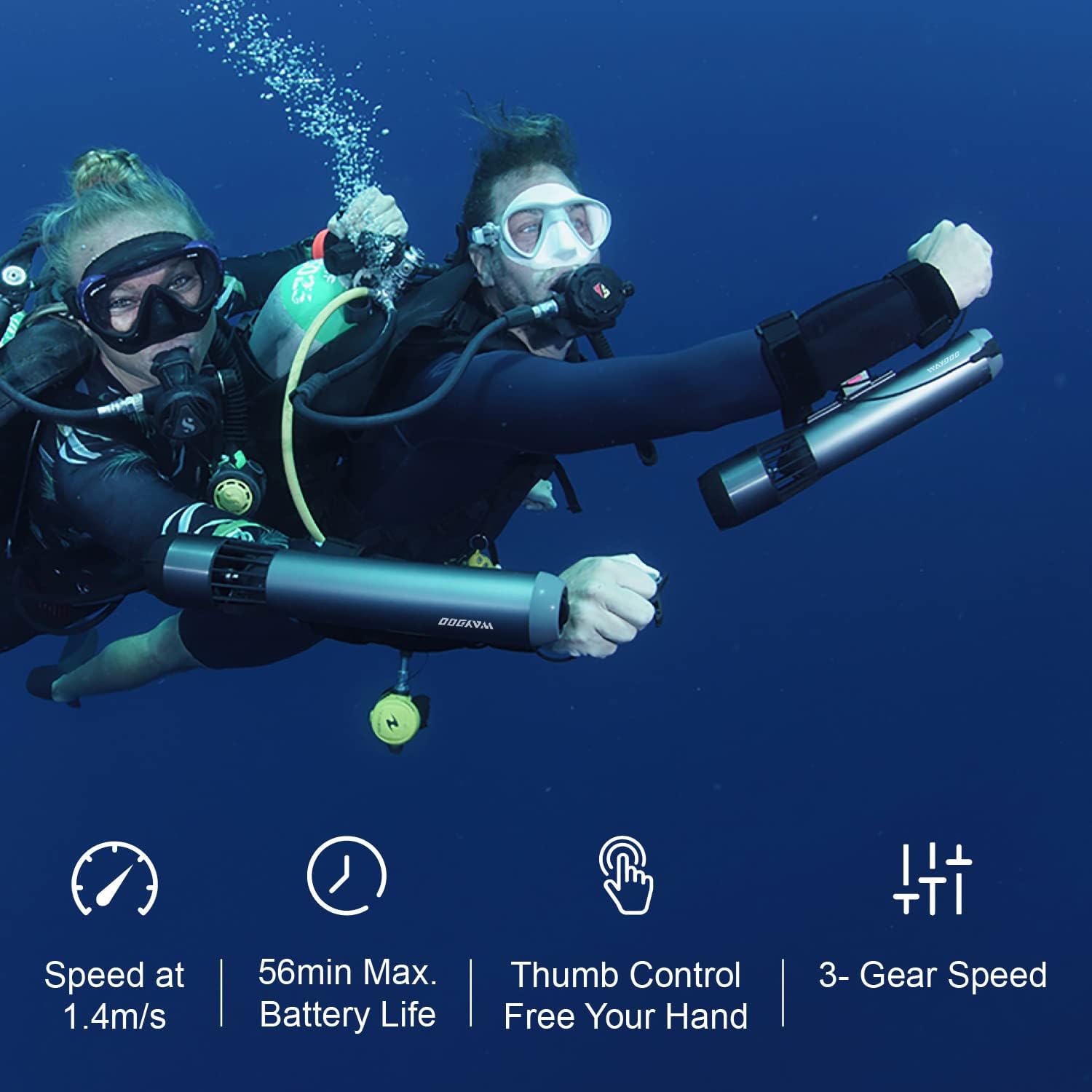 2-Pack Underwater Scooter with Accessory Kit