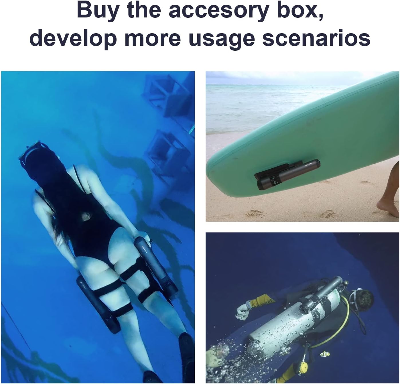 2-Pack Underwater Scooter with Accessory Kit
