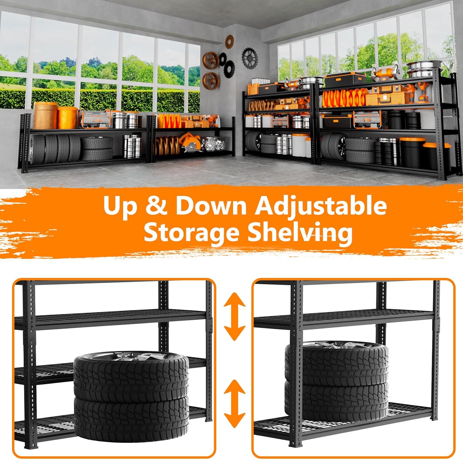 48" x 18" x 60" Storage Rack Heavy Duty