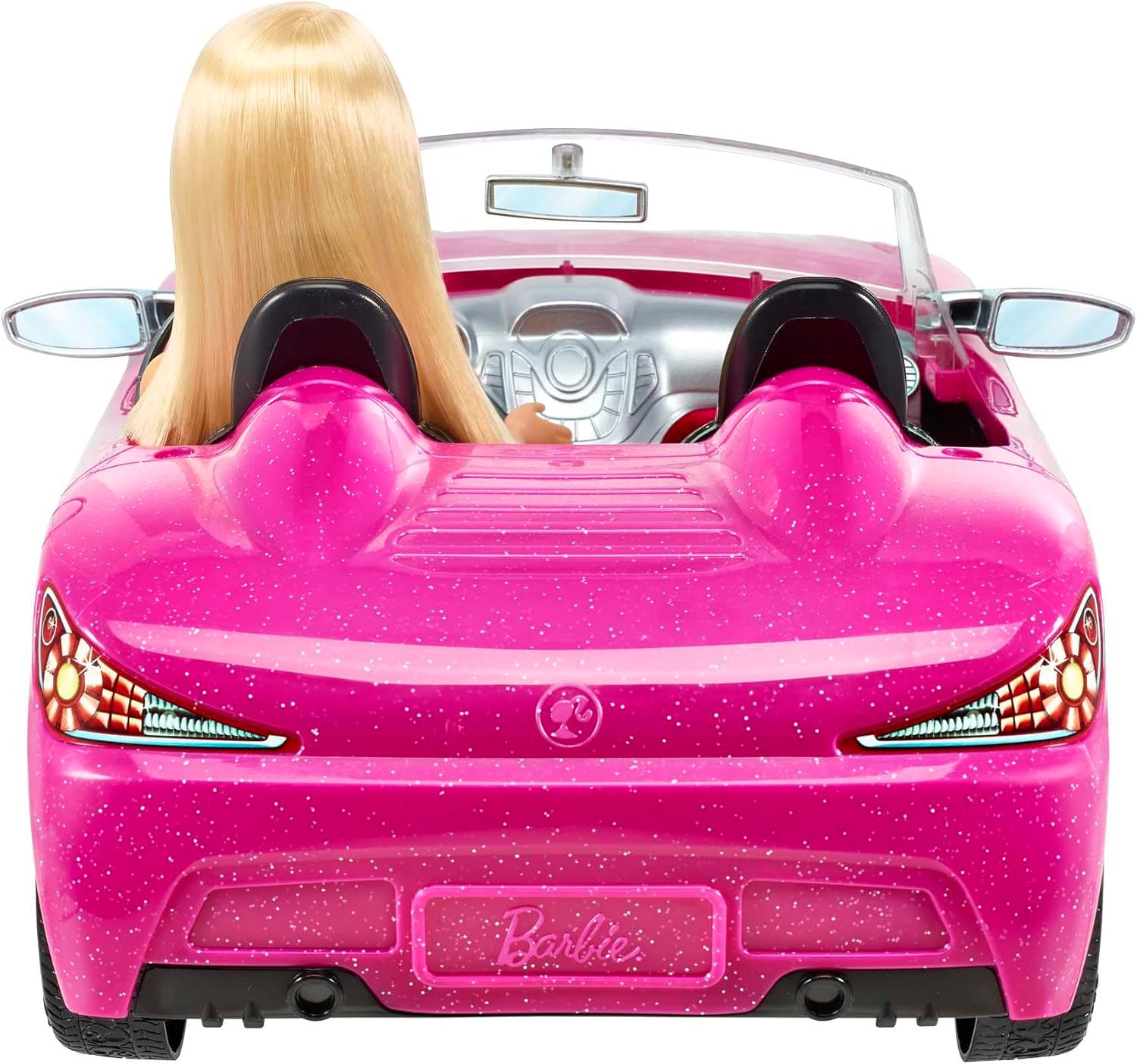 Barbie Playset with Glitter Pink Convertible