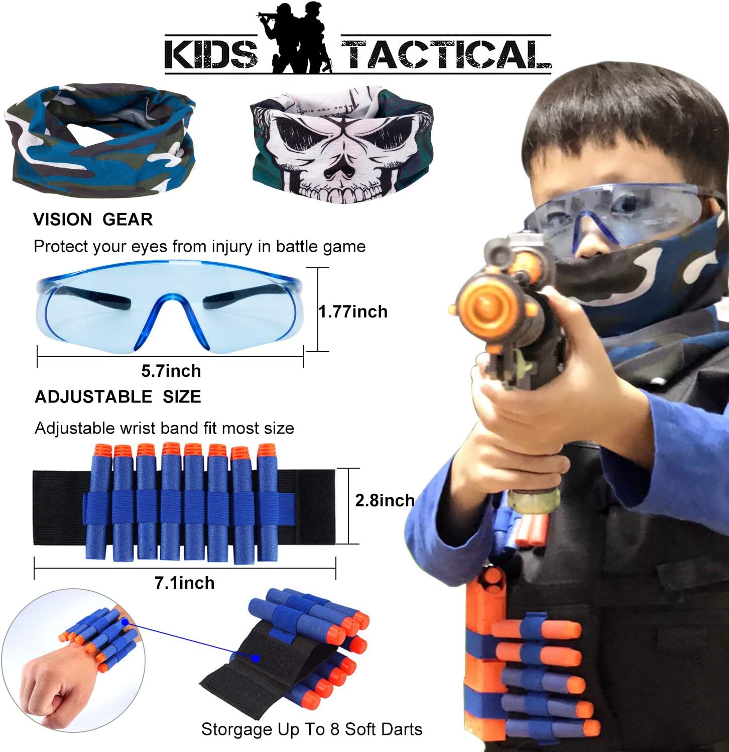 2 Pack Kids Tactical Vest Kit