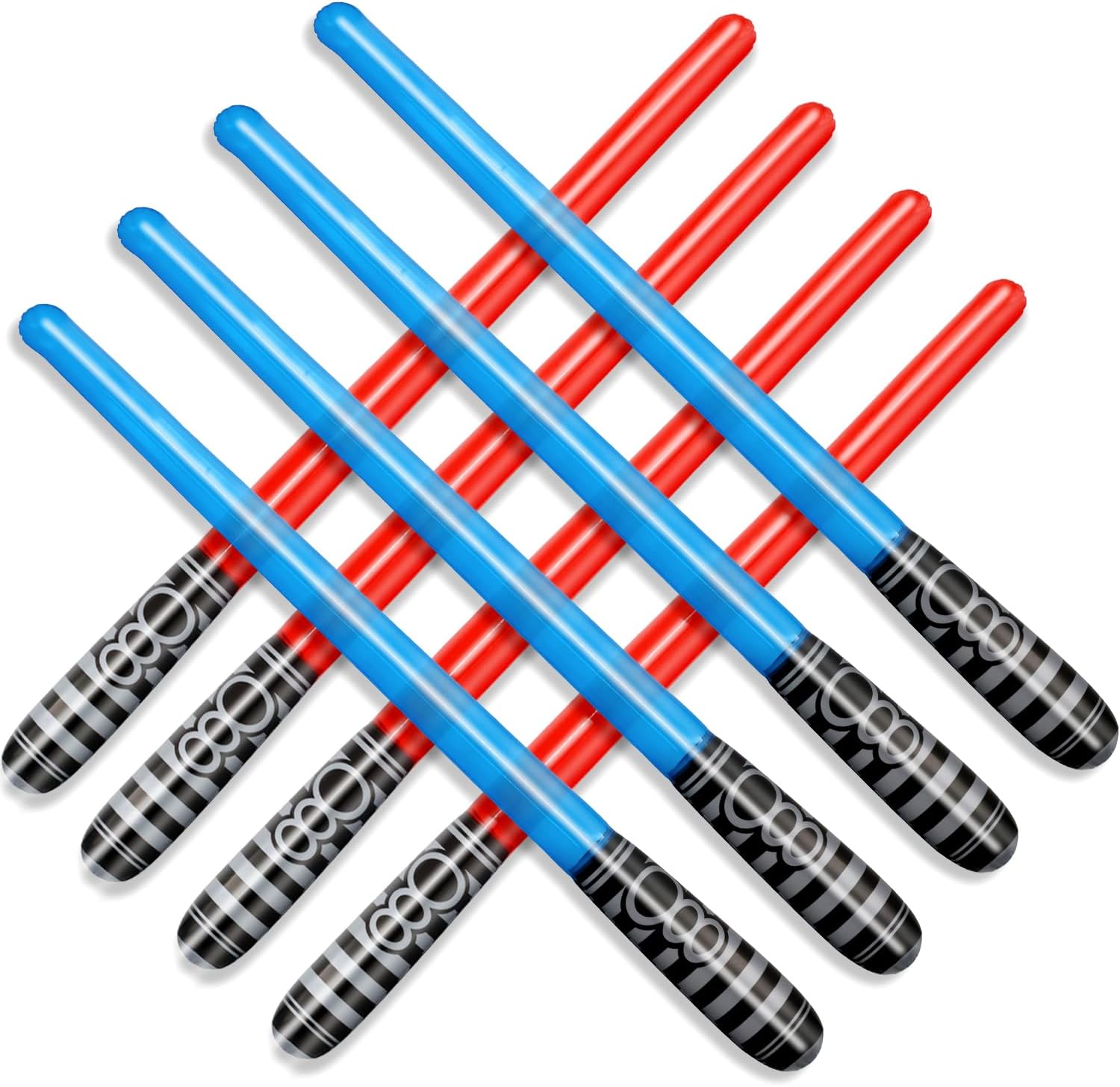 8 Pack Inflatable Lightsaber Toys