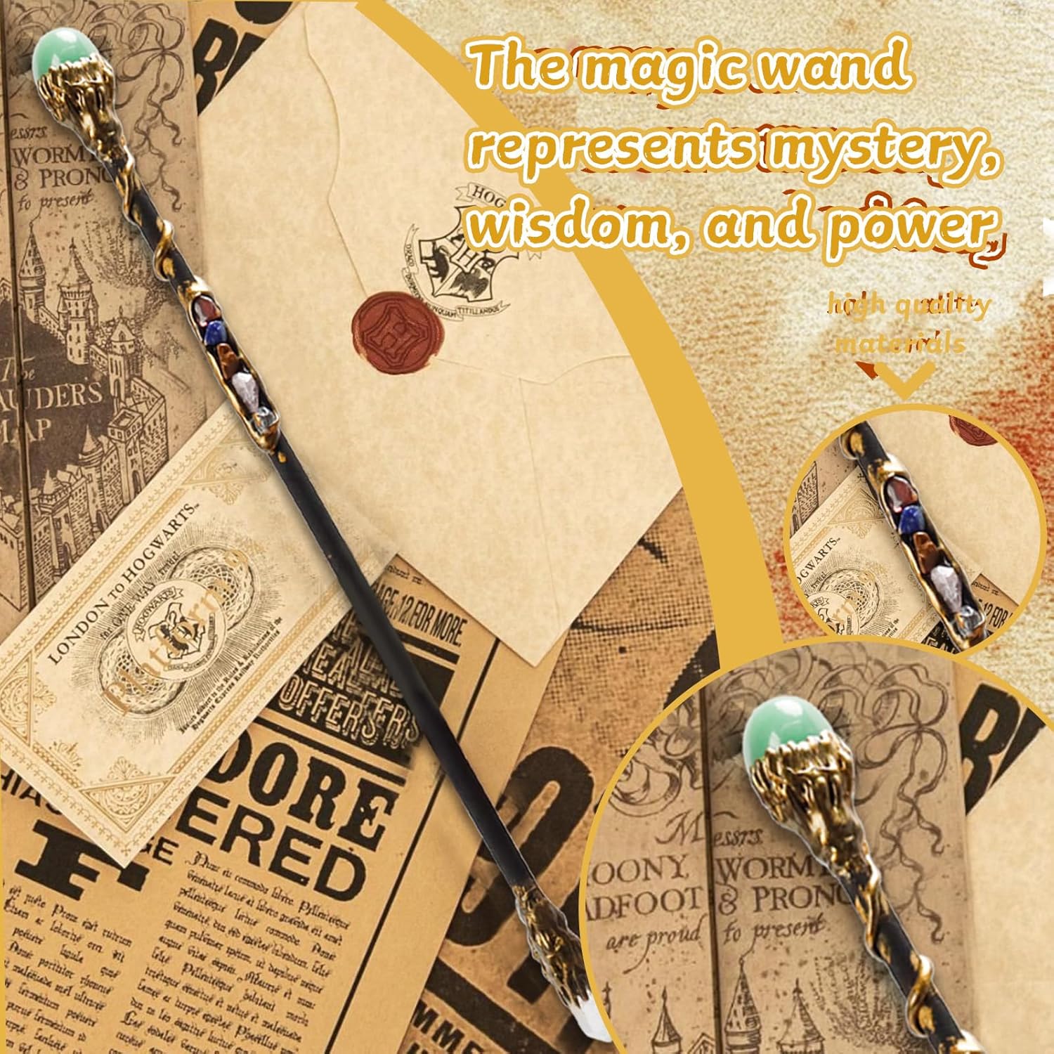 Magic Wand with Gemstone