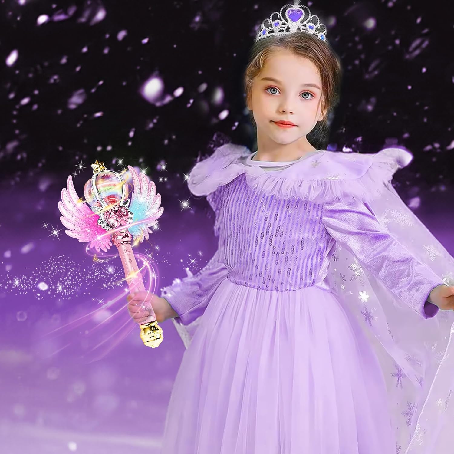 Illuminated Snowflake Wand