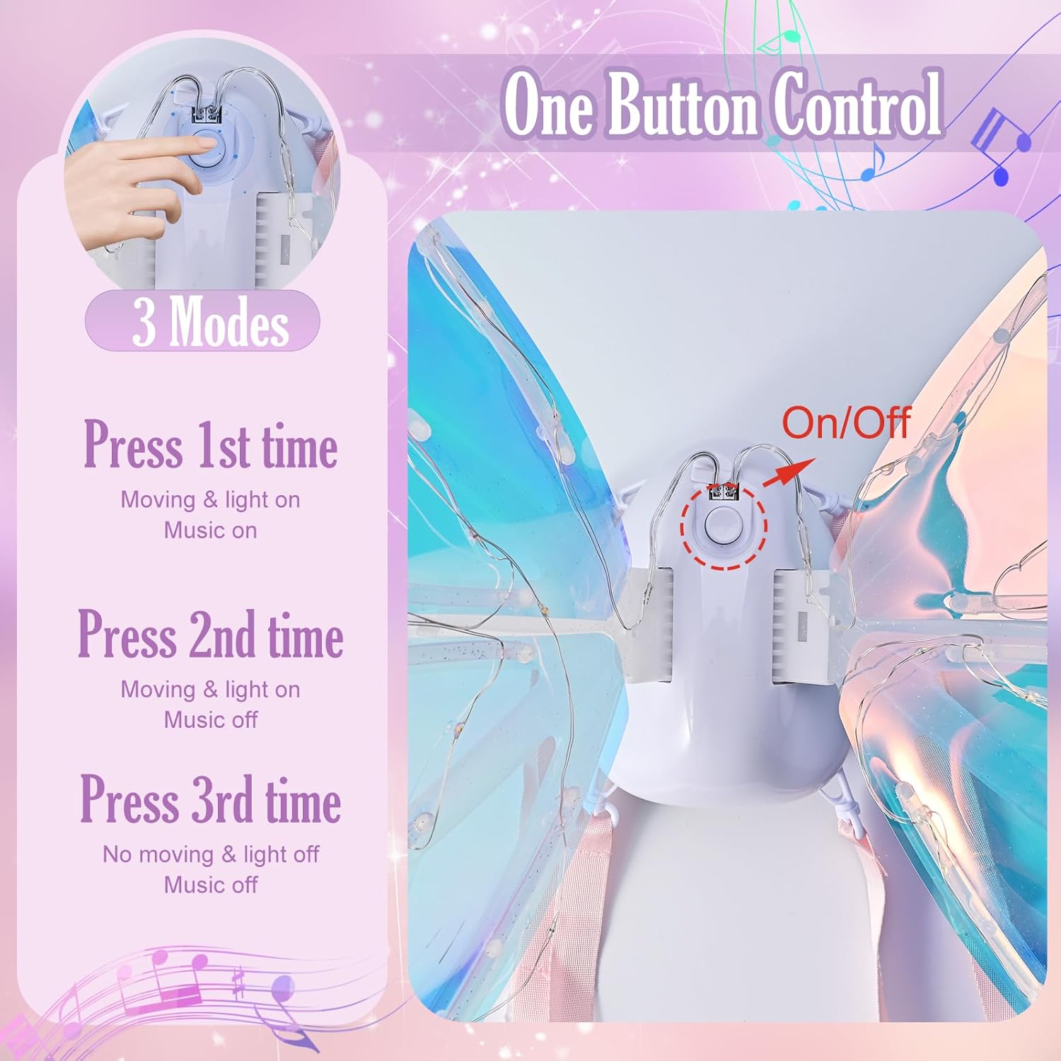 LED Electric Fairy Wings