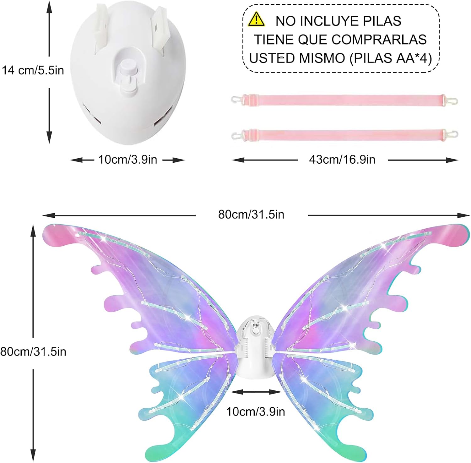 LED Electric Fairy Wings