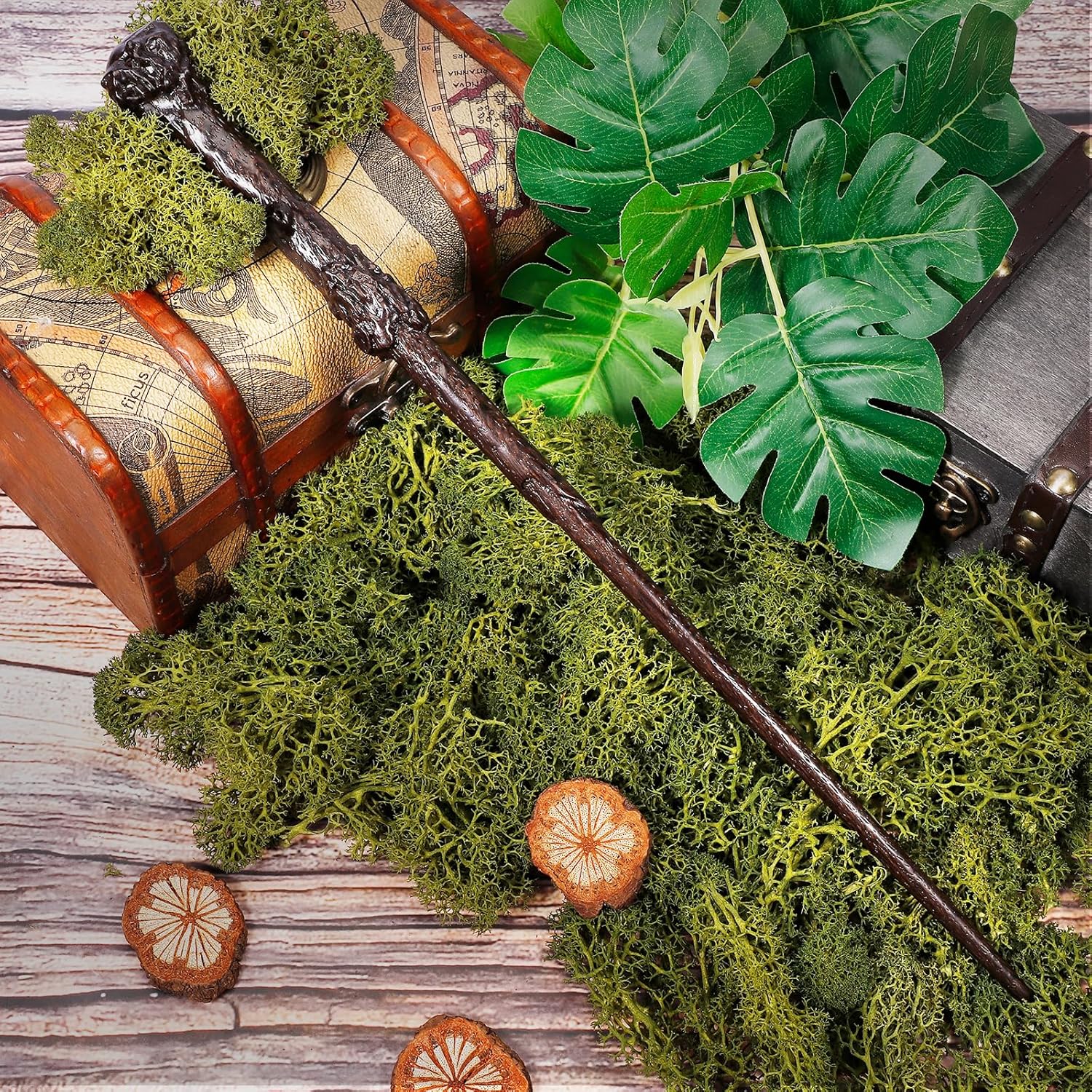 14.5" Wooden Witch Magic Wand