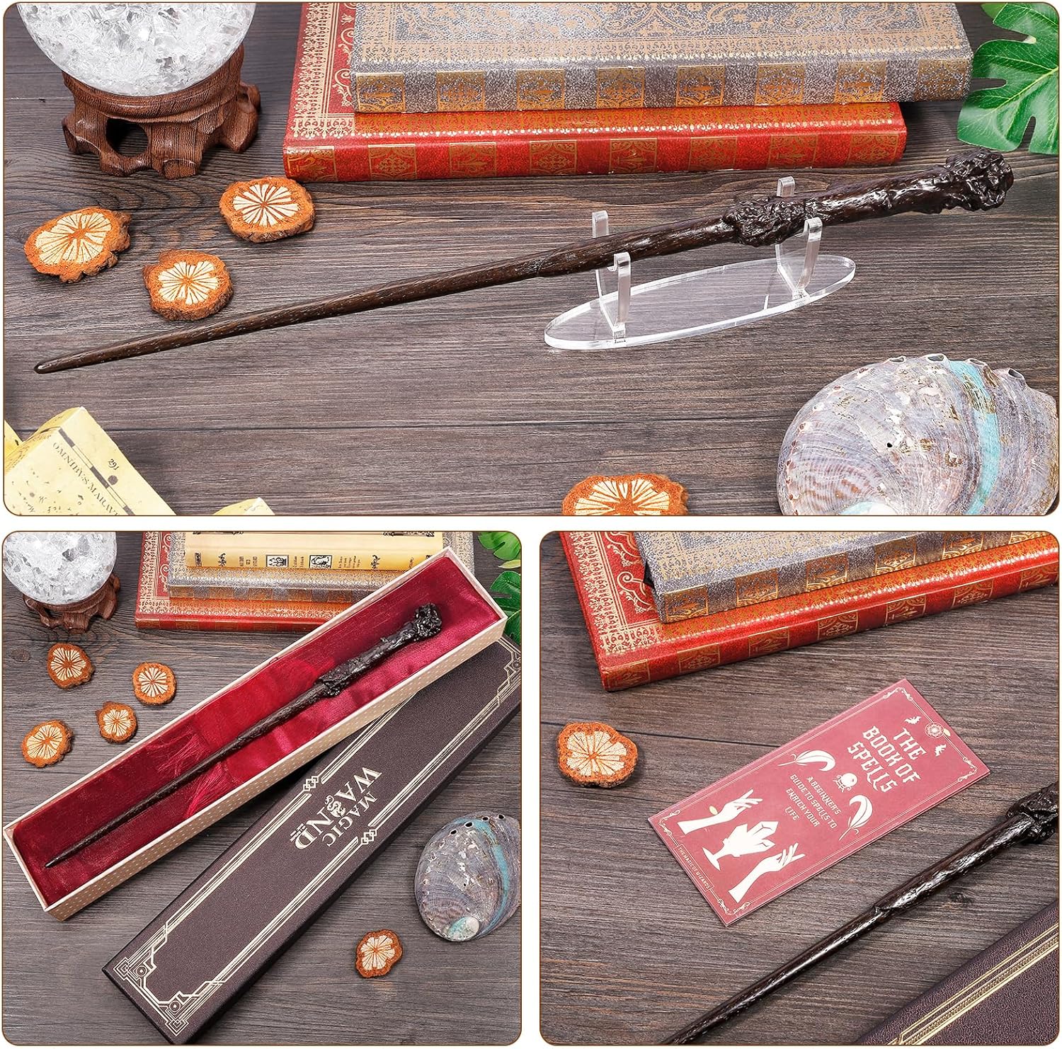 14.5" Wooden Witch Magic Wand