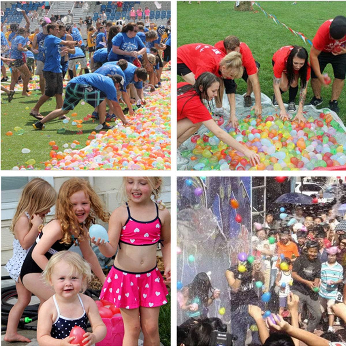 17 Water Balloons, Refillable Nozzle