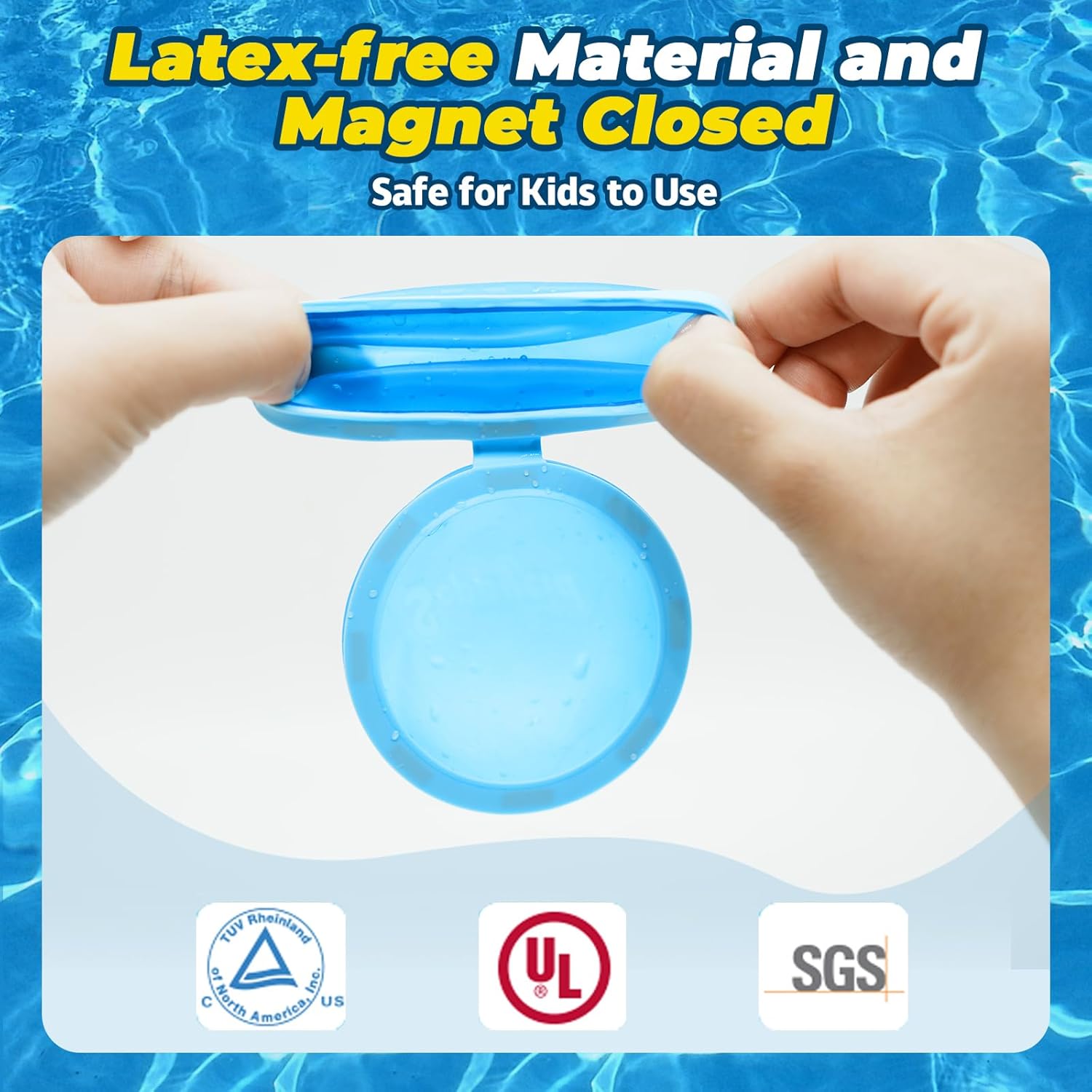 Reusable Water Balloons, Quick Fill, Non-Magnetic Latex
