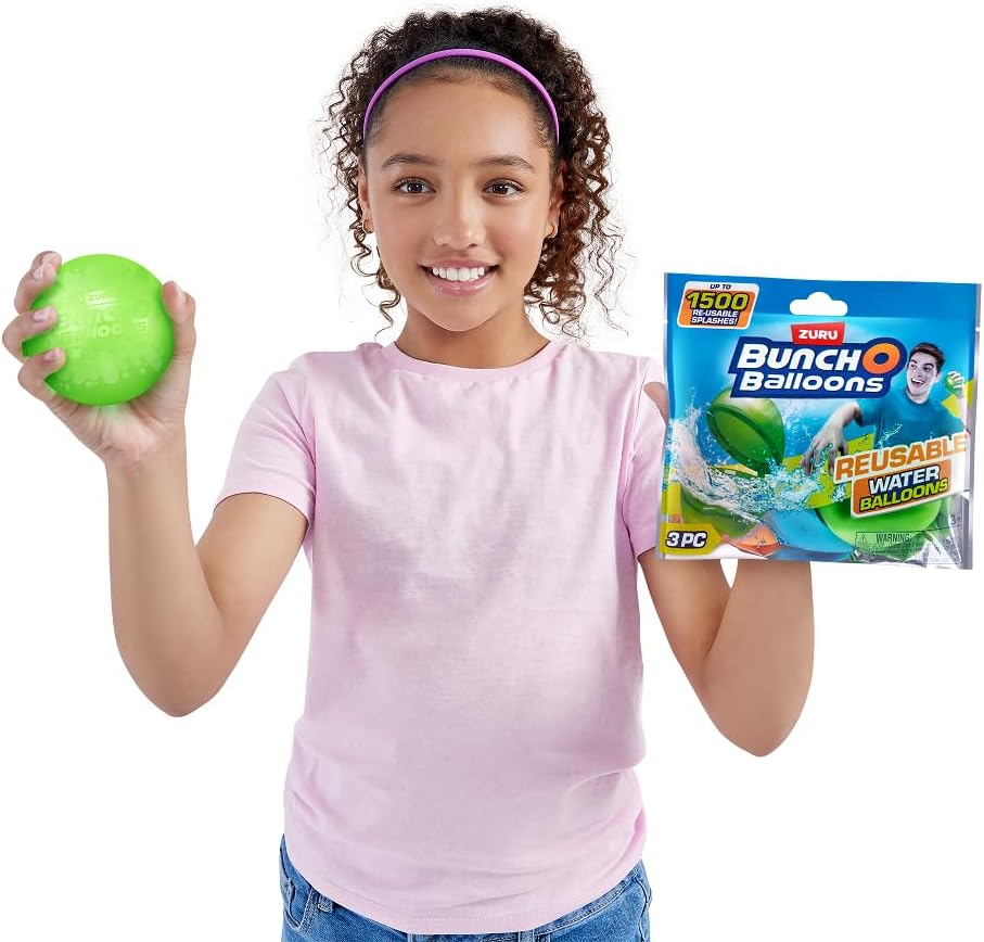 12 Pcs Reusable Water Balloons, Assorted Colors