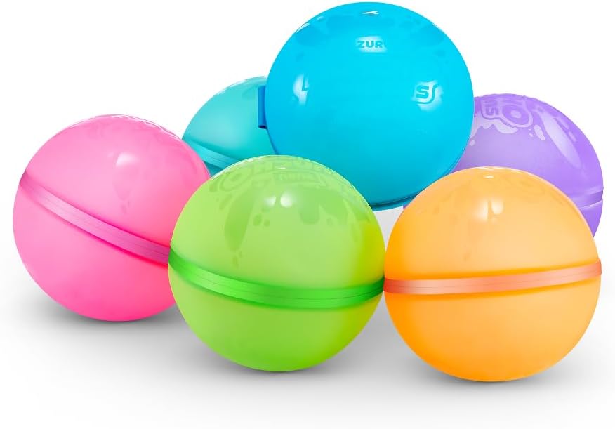 12 Pcs Reusable Water Balloons, Assorted Colors