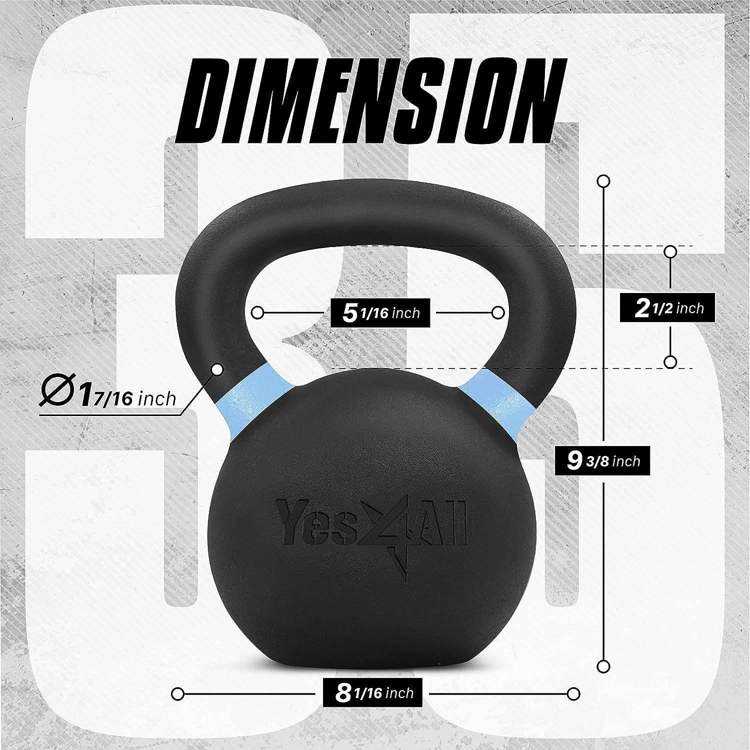 Powder Coated Kettlebell Set
