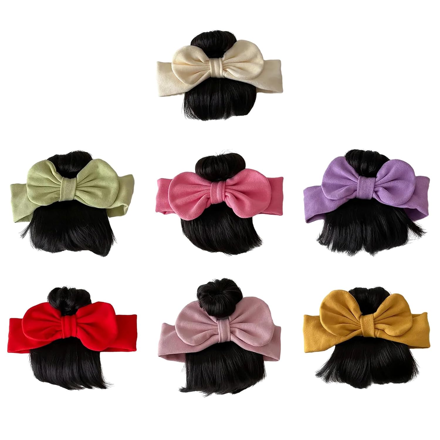 Bowknot Wigs for Baby Girls