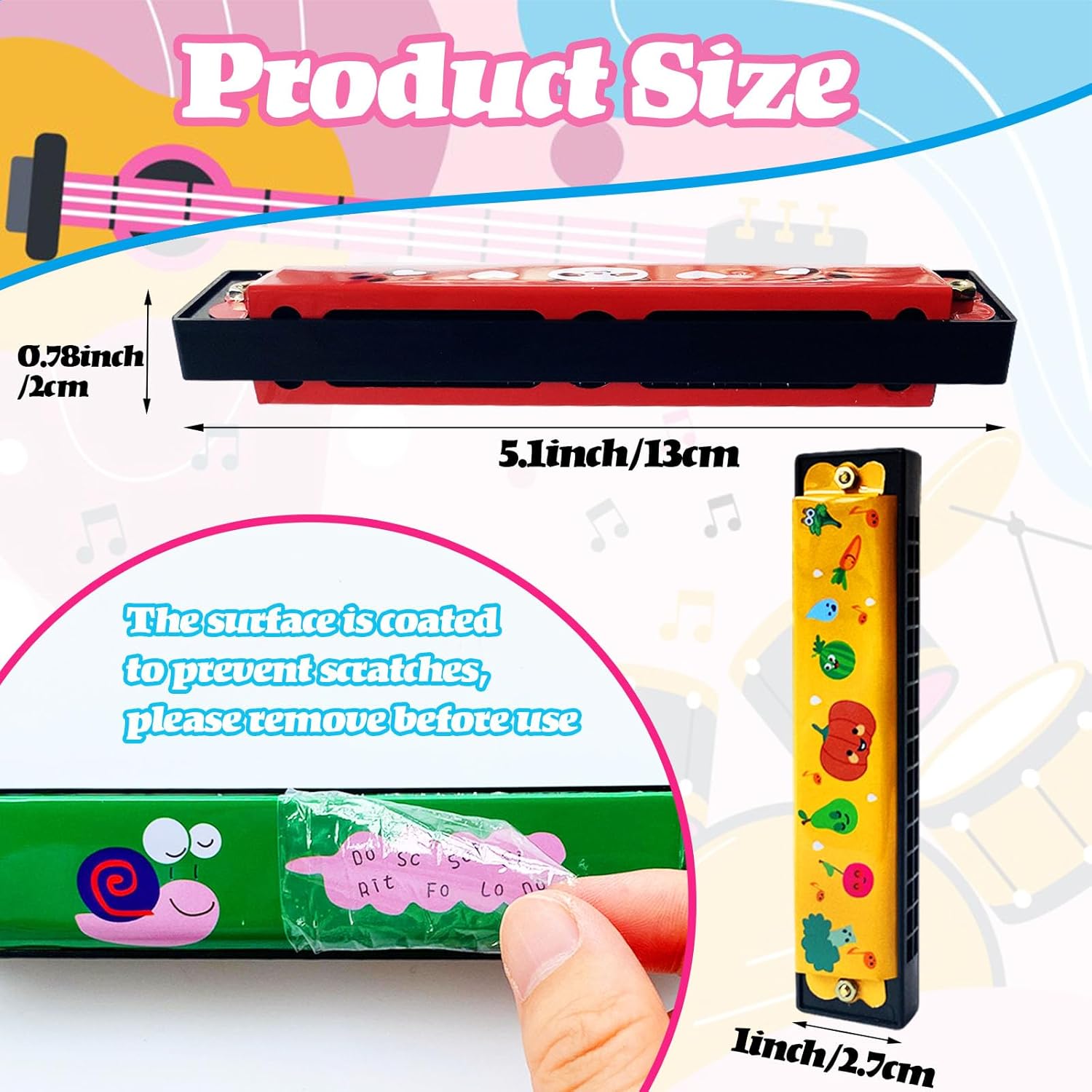 24 Pack Kids Harmonica
