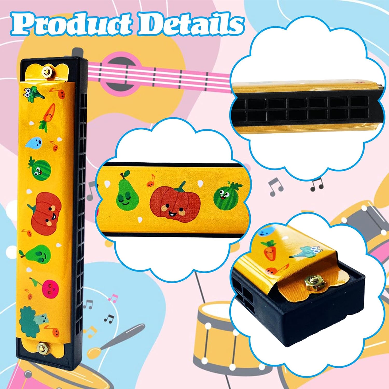 24 Pack Kids Harmonica