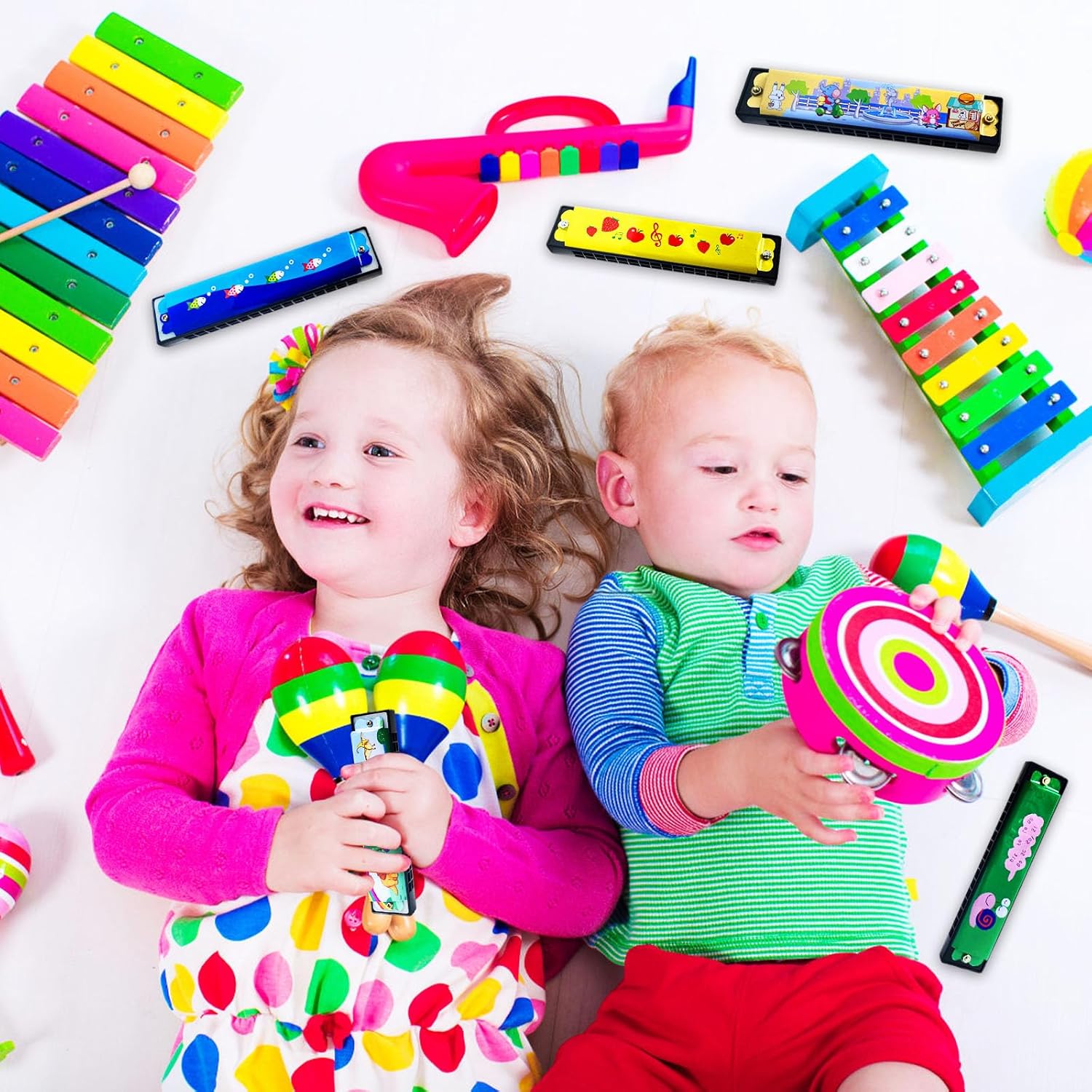 24 Pack Kids Harmonica