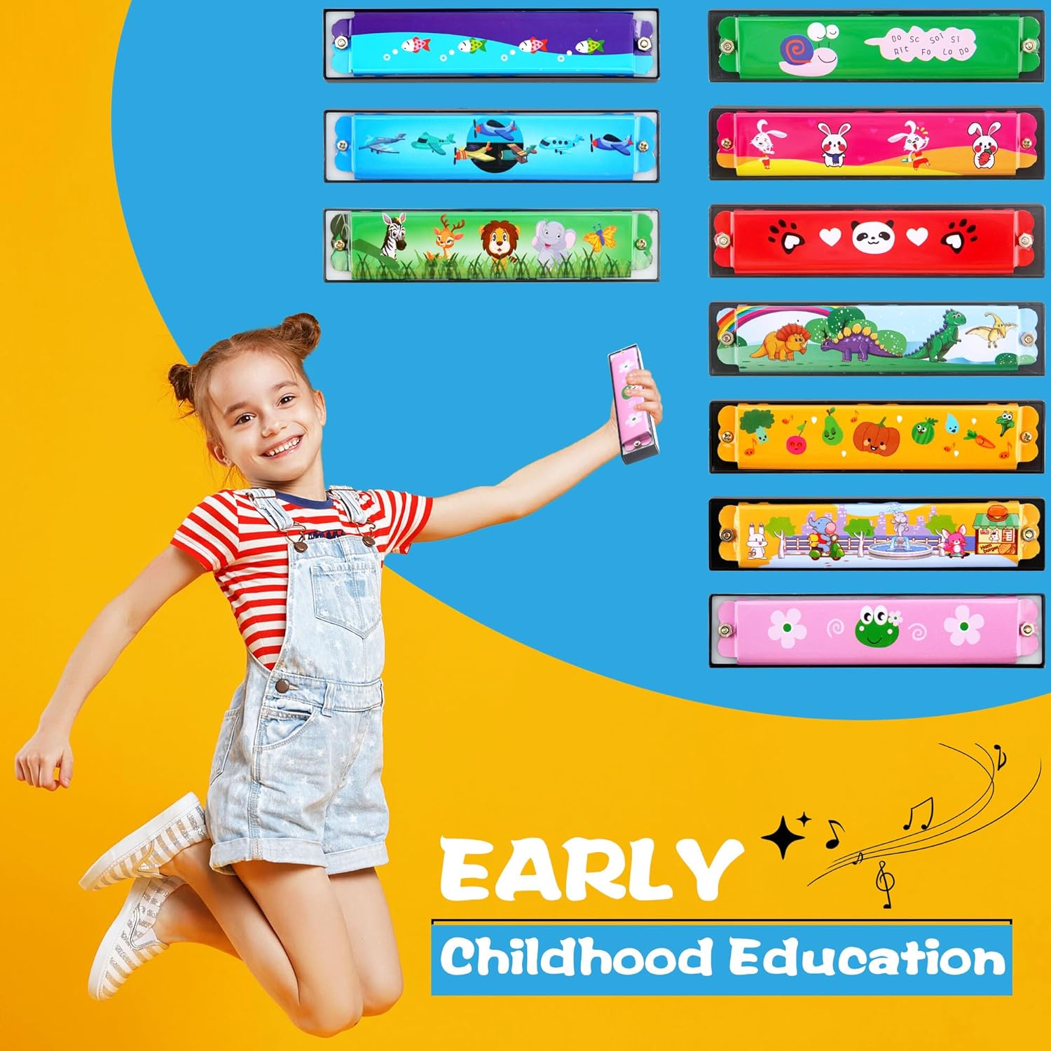 Hole 30 Harmonica Toys, Double Row