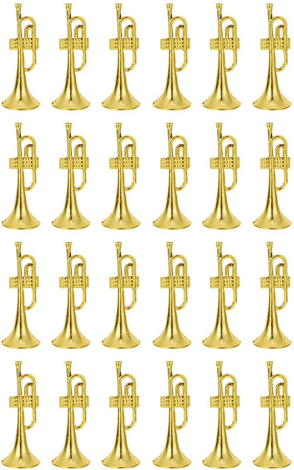 24 Pieces Mini Plastic Trumpet