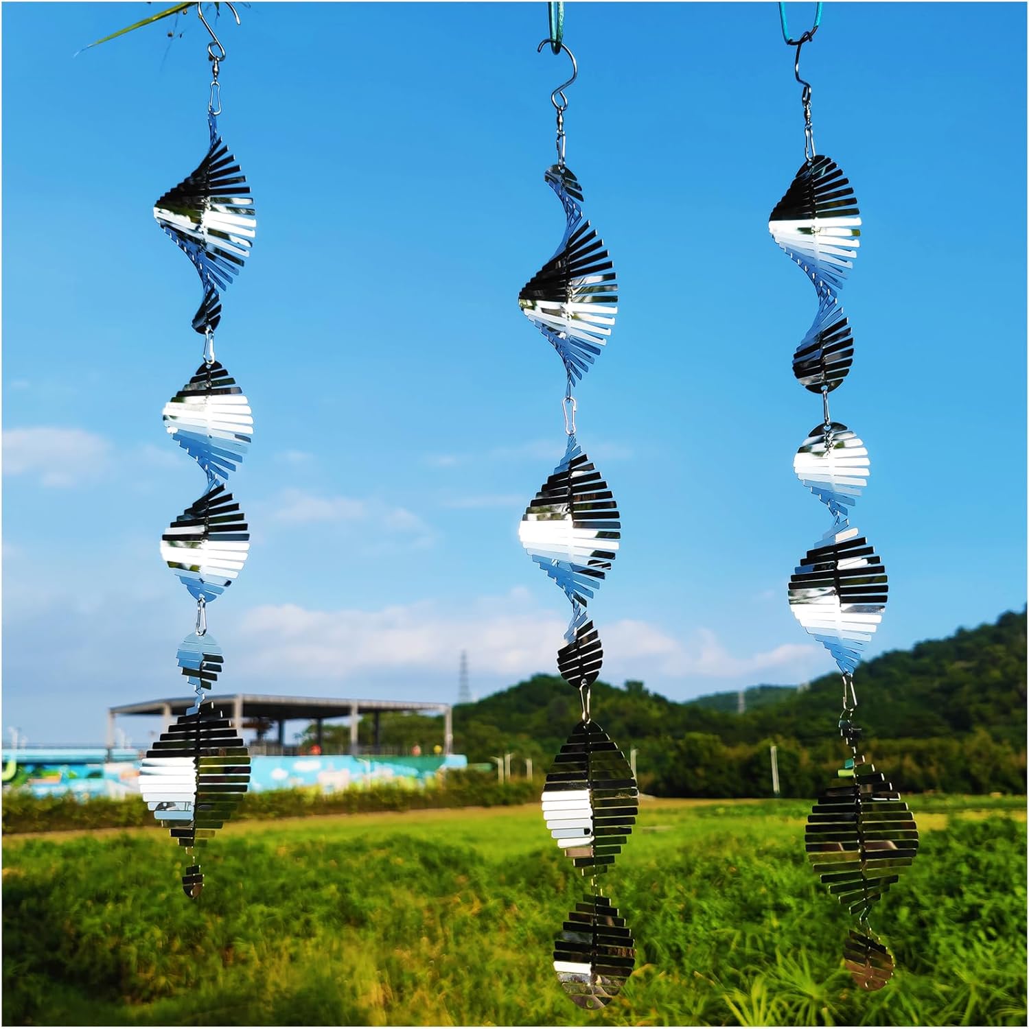 Metal Bird Scare Disk Set