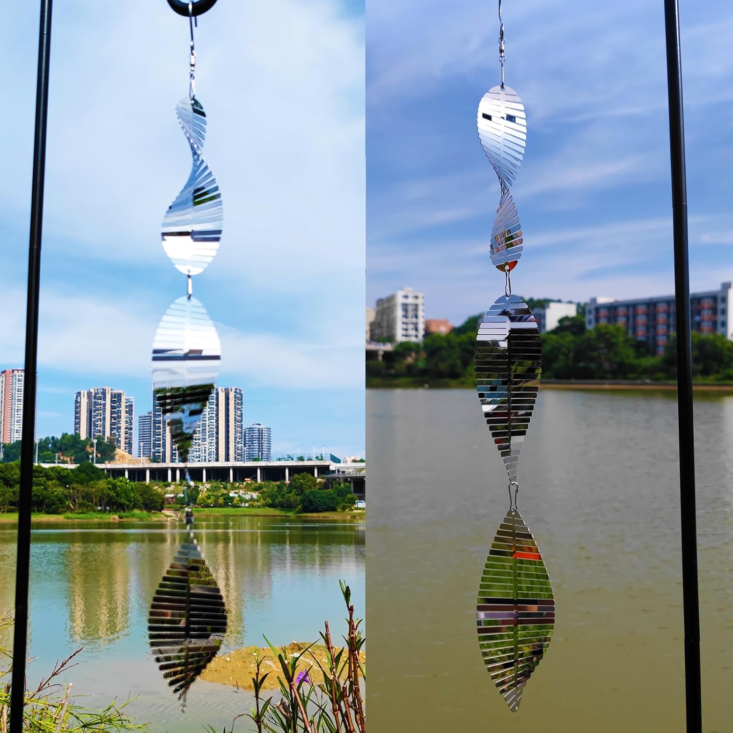 Metal Bird Scare Disk Set