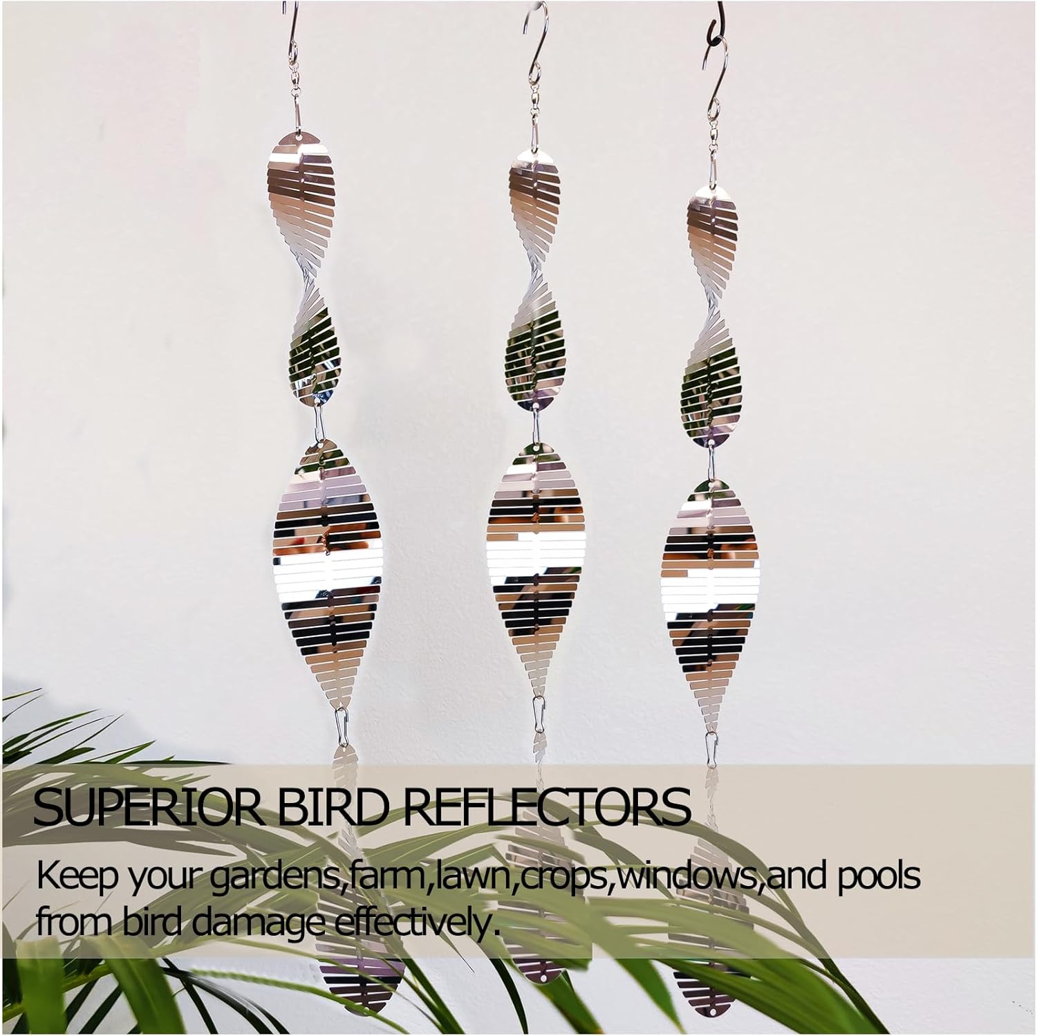 Metal Bird Scare Disk Set