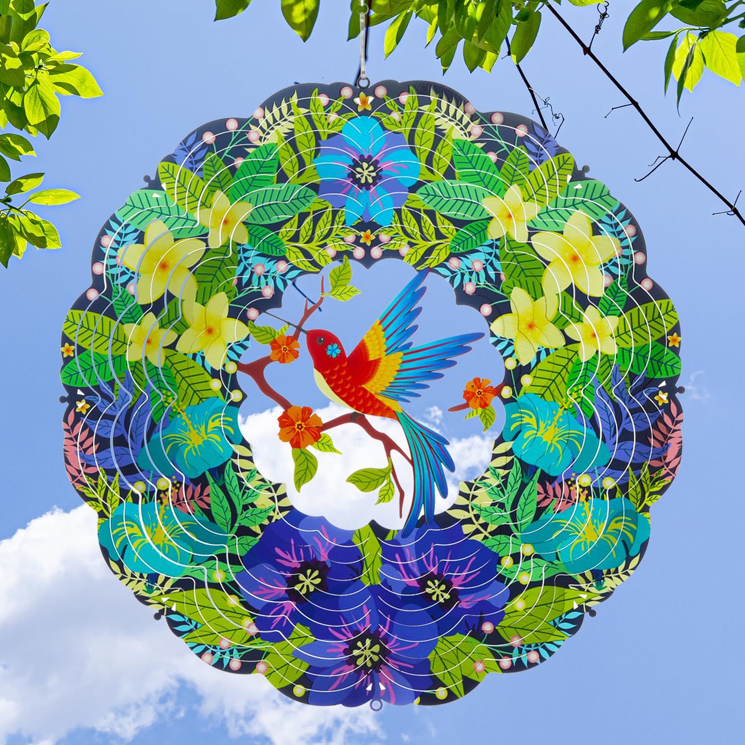 Hummingbird Outdoor Hanging Windturner