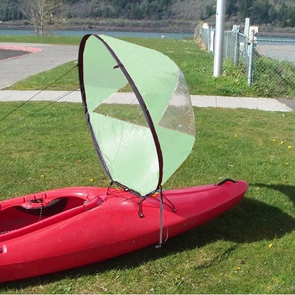 Durable Kayak Sail with Clear Window, Compact, Portable