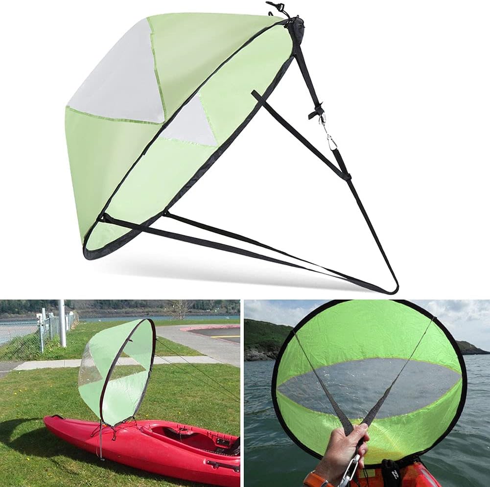 Durable Kayak Sail with Clear Window, Compact, Portable