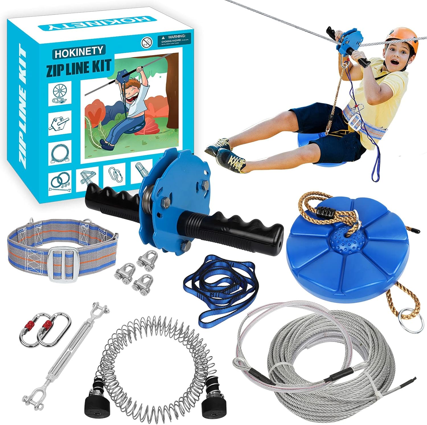 Backyard Zip Line Kit 90 ft