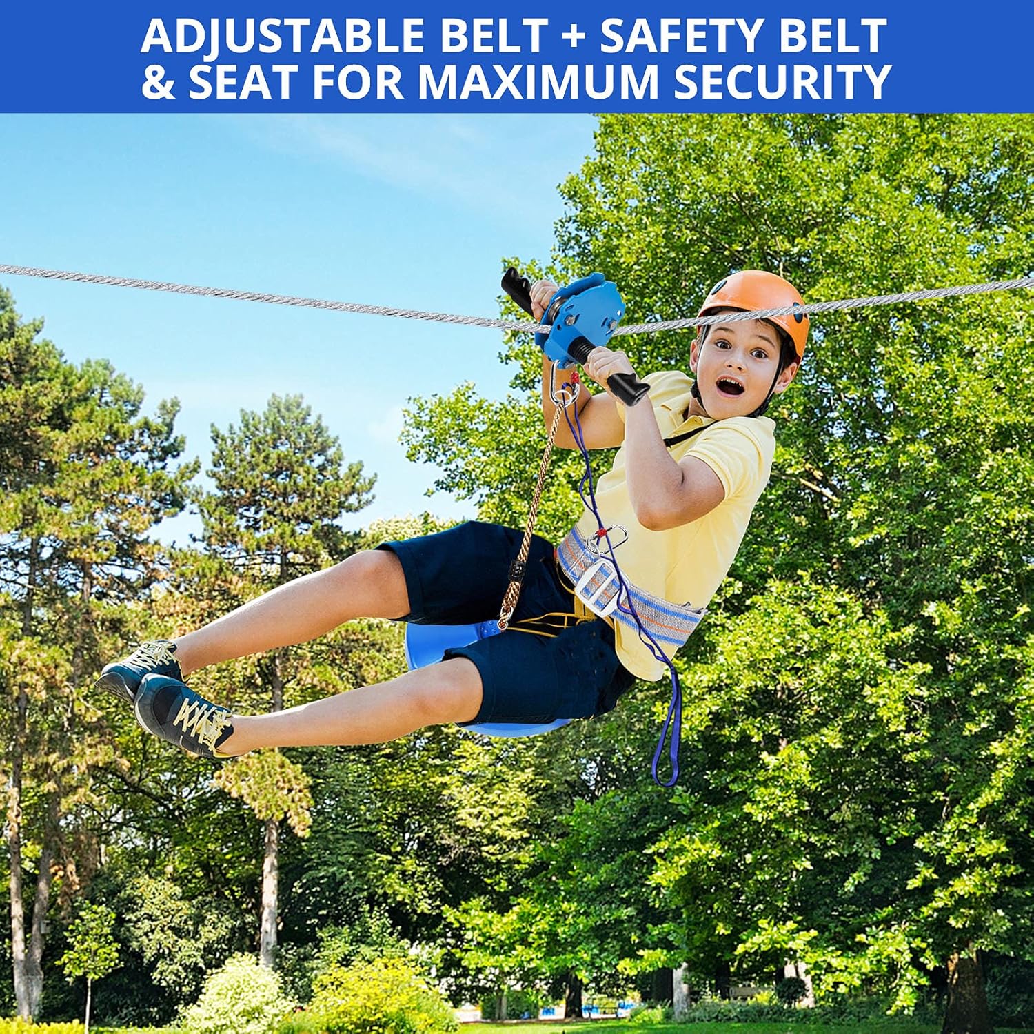 Backyard Zip Line Kit 90 ft