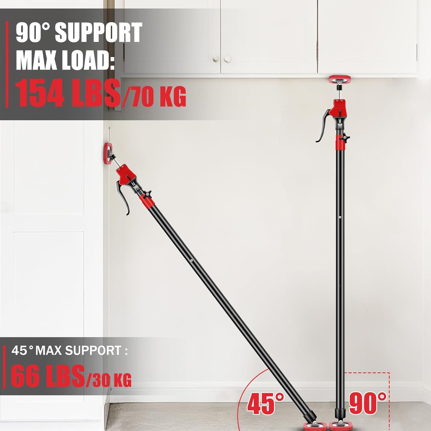 Cabinet Jacks, 18.5-29.5 in., 2 Piece