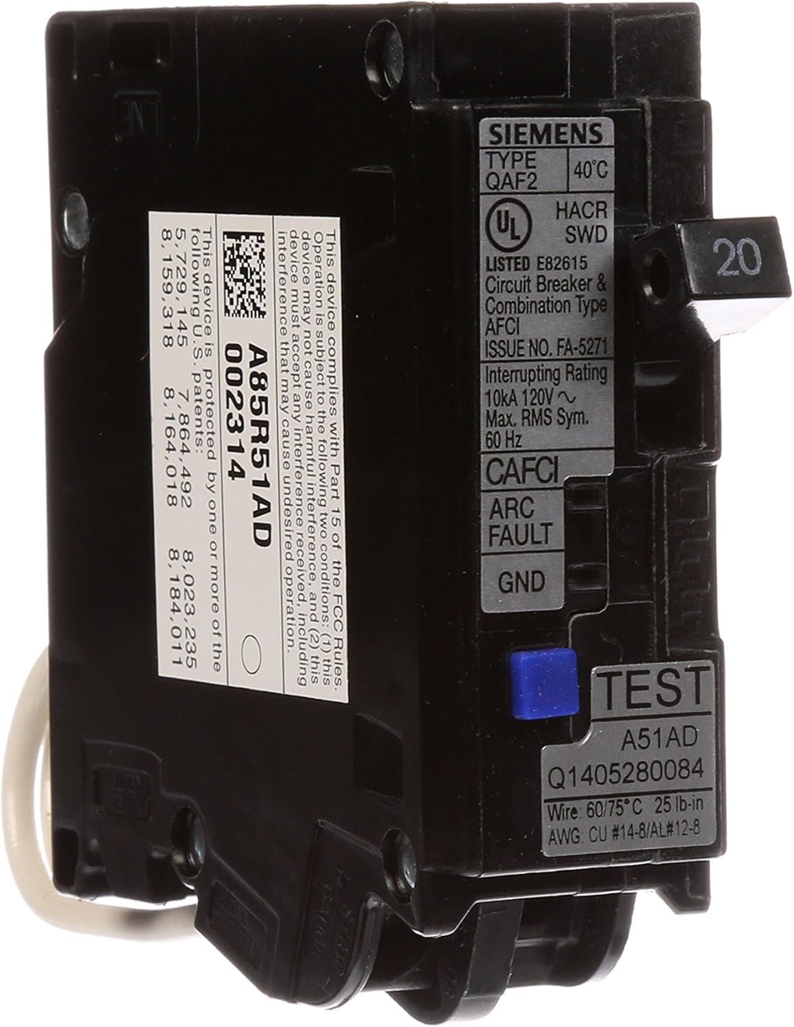 20-Amp AFCI Breaker