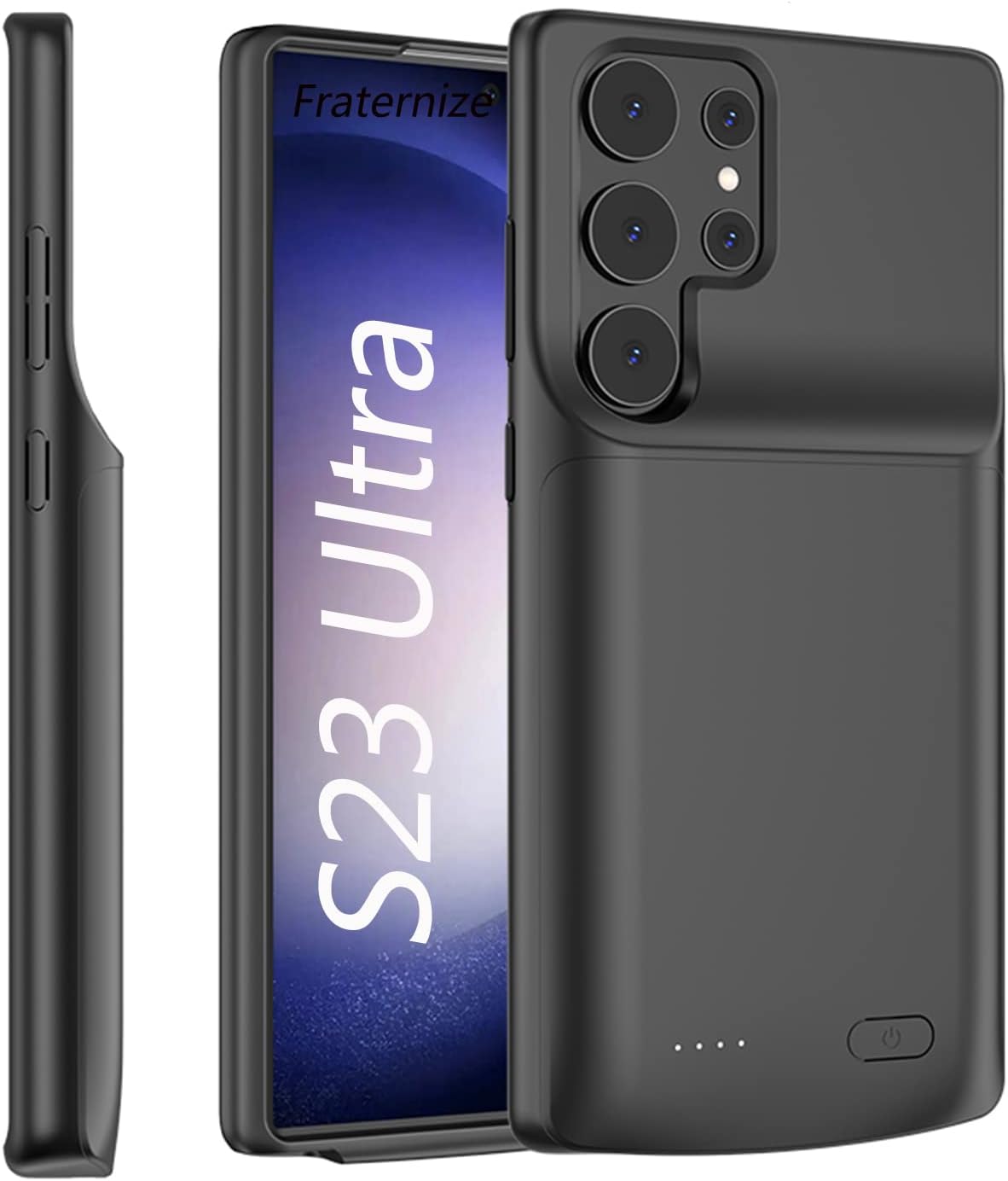 Samsung Galaxy S23 Ultra Battery Case, 4800mAh Super Powerful Rechargeable Charging Case, Protective Extended Backup Battery Charger Case for Samsung Galaxy s23 Ultra 2023, Black
