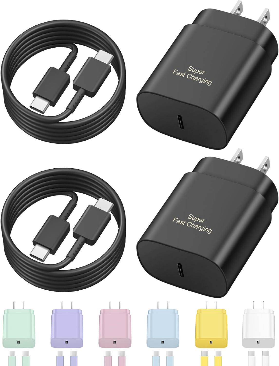 Type C Charger Fast Charging USBC Charger C Charger 25W Super Fast Wall Charger for Galaxy S24 S23 S22 S21 S21+/S21 Ultra/S20/S20 Ultra/Note 20 Ultra,A,Android Charger