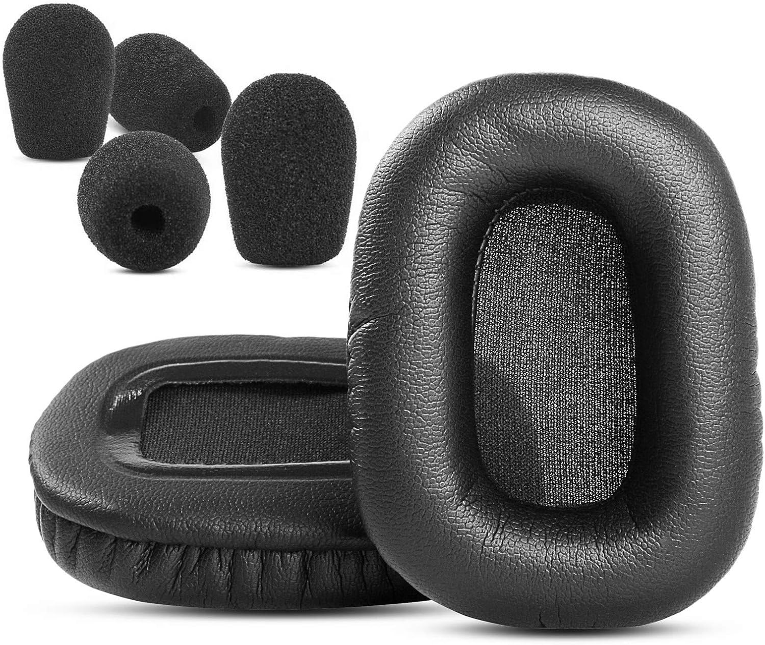 Ear Cushion Replacement B450-XT Mic Foam Compatible with VXI Blueparrott B450-XT B450XT Bluetooth Headphones Retrofit Kit Ear Cushion Cups (Ear Cushions + Mic Foam)