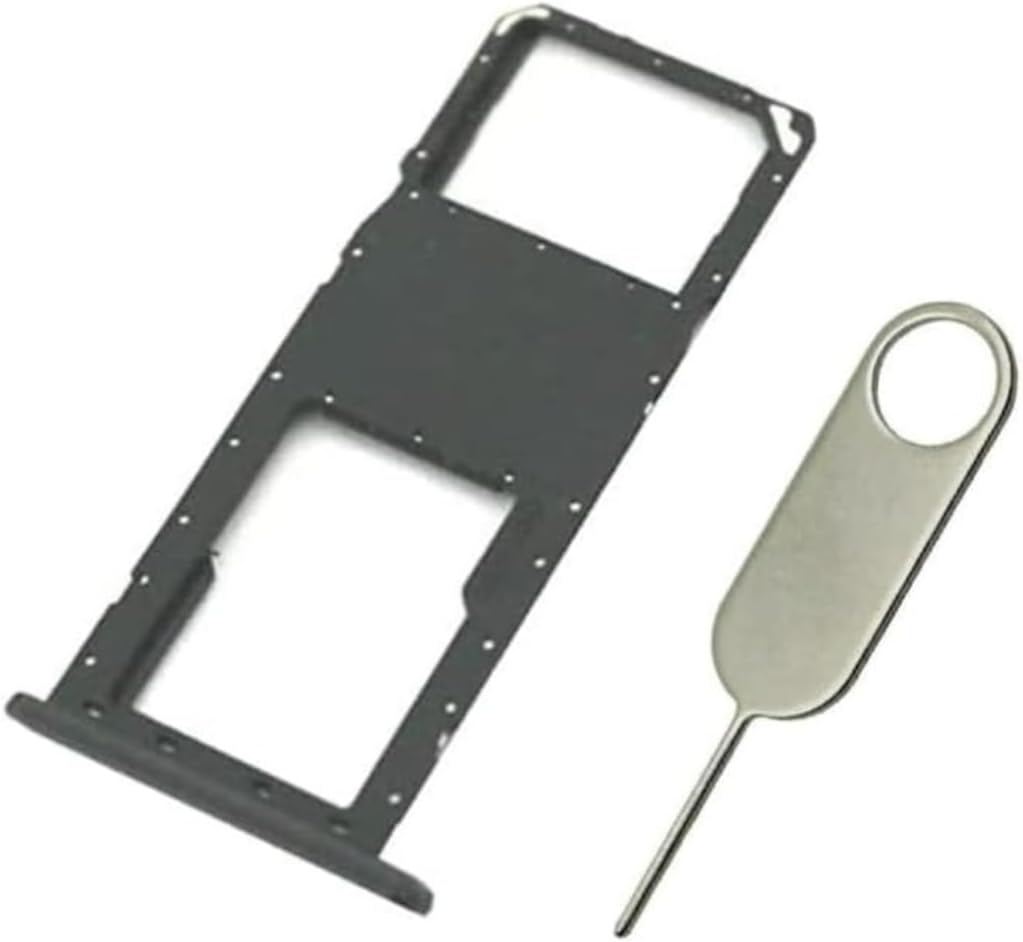 Replacement SIM Card Tray SD Card Holder for Samsung Galaxy A03s SM-A037U A037U1 S134DL - Single SIM US Version (Black)