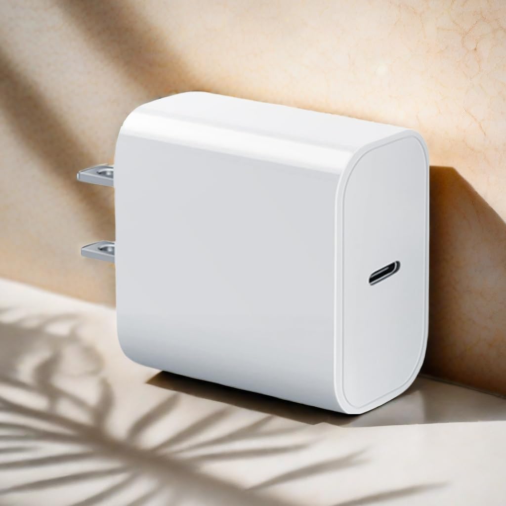 USB-C Charger Block 20w Compatible with Apple Watch Block,iWatch Series Ultra/10/9/8/7/6/SE/SE2/5/4/3,iPhone 16/15,gvmkwejk Type-C PD Fast Charging USBC Power Adapter 1 pc W hite