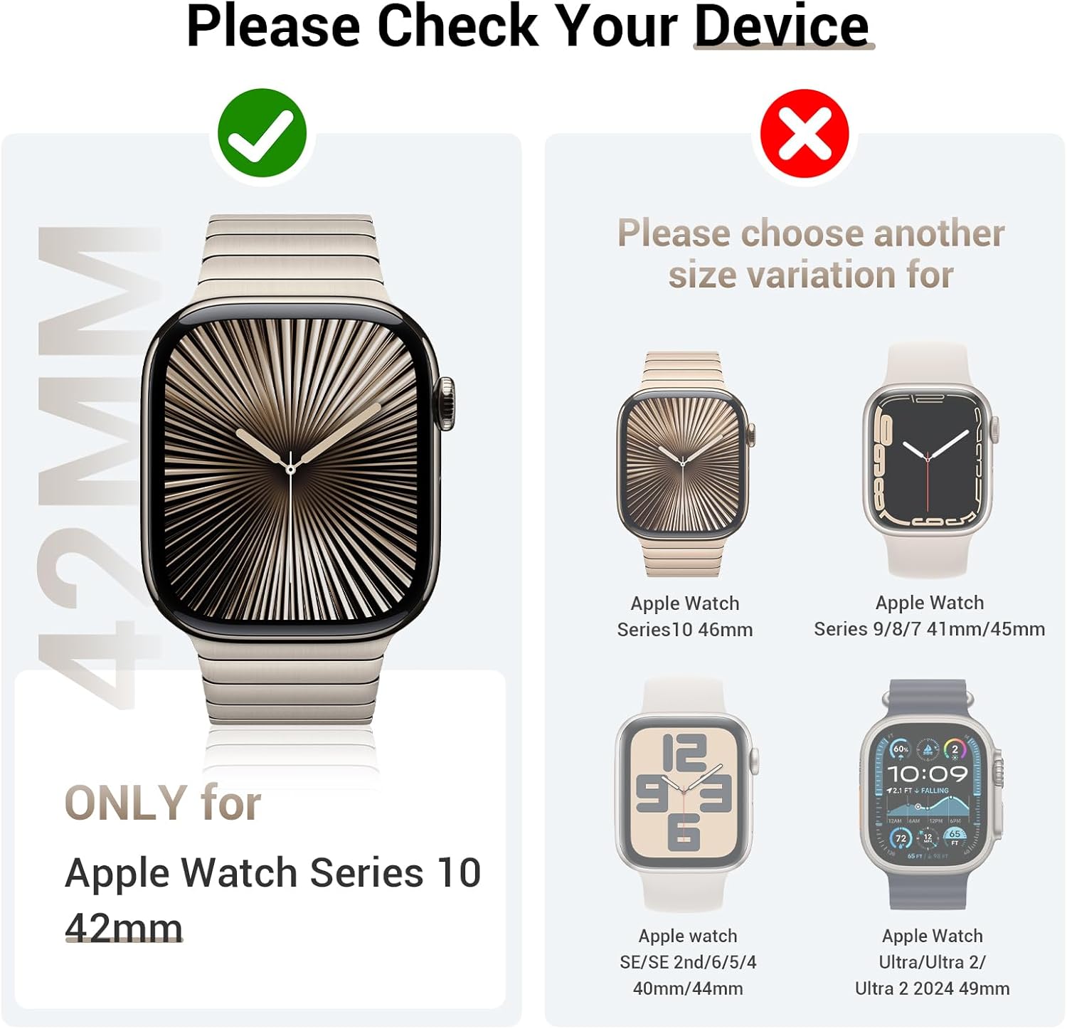 [3 pcs for Apple Watch Screen Protector Series 10 42mm,iWatch Protective Mask,Tempered Glass Film Hard PC Cushion,For Women Men,Ultra-thin Protection