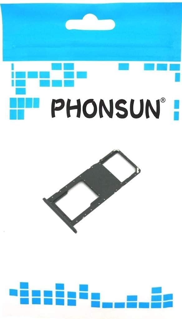 Replacement SIM Card Tray SD Card Holder for Samsung Galaxy A03s SM-A037U A037U1 S134DL - Single SIM US Version (Black)