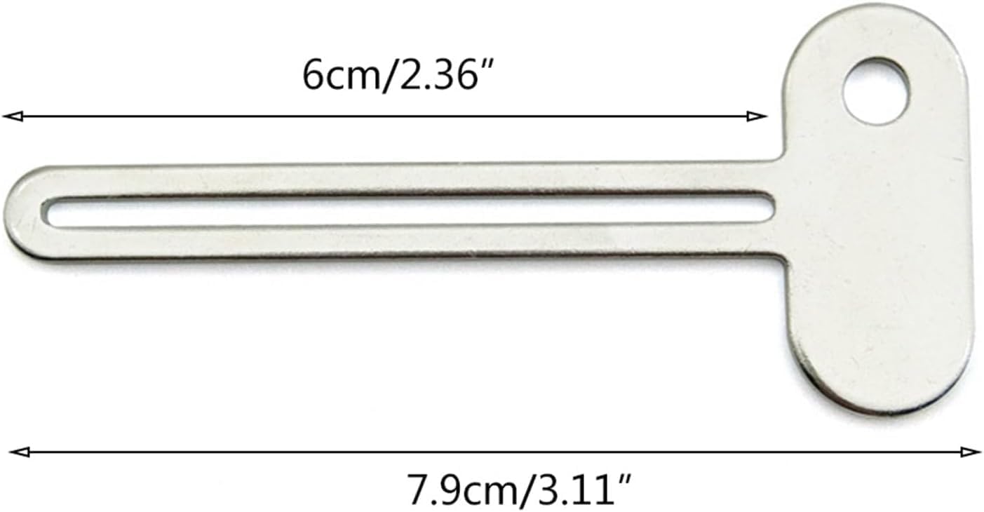 2 Piece Silver Keyed Tube Squeezer Tool for Toothpaste and Cream|Squeeze Tube Squeezer Thin Tube for Hand Cream CleanserManual Toothpaste Squeezer|Bathroom Aids and Accessories