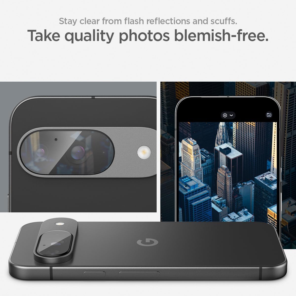 Camera Lens Screen Protector [GlasTR EZ Fit Optik] Designed for Google Pixel 9 [Case Friendly] - 2 Pack