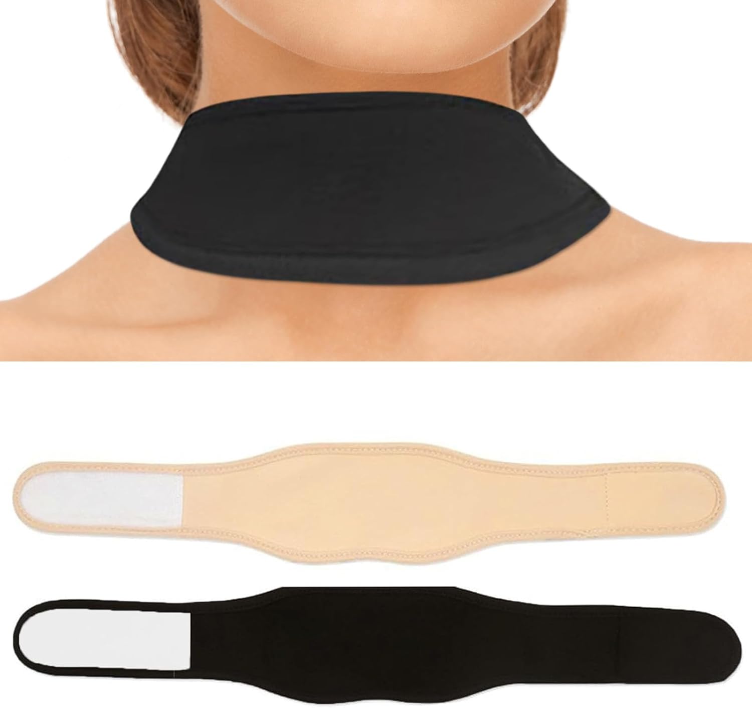 2 PCS Trach Covers for Tracheostomy, Neck Stoma Cover Breathable Dust, Tube Holder Adjustable Tracheostomy Supplies Dust, Neck Trachea Protector Adjustable Tracheostomy Supplies for Women and Men