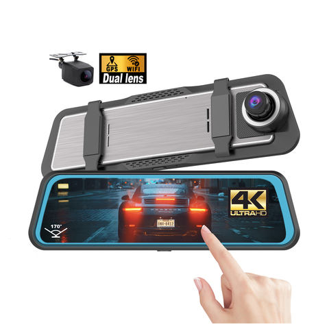 10" 4K Mirror Night Dual DVR