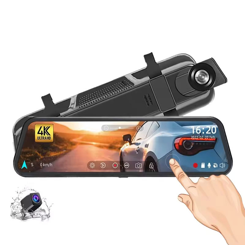 10" 4K WiFi GPS Touch Mirror DVR